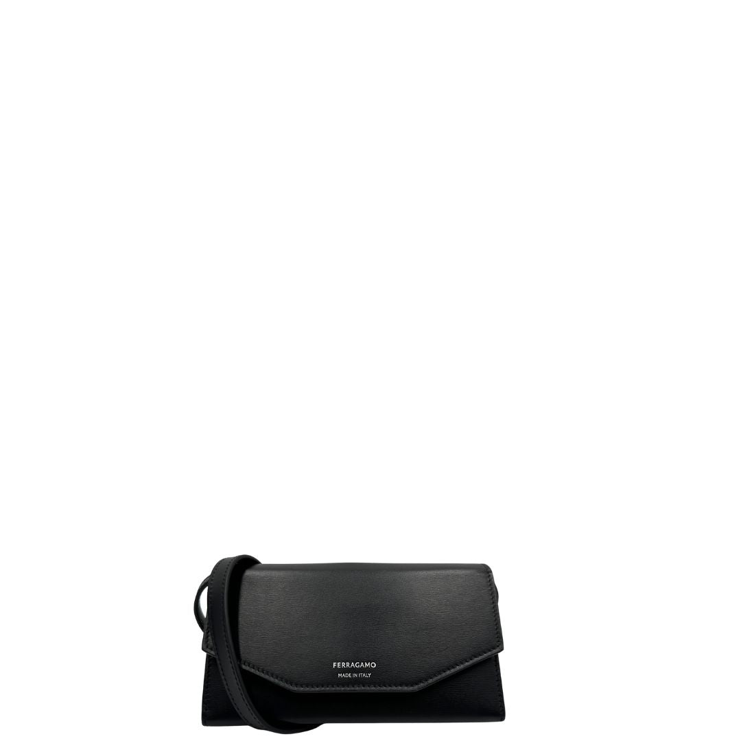Tracolla Salvatore Ferragamo nera