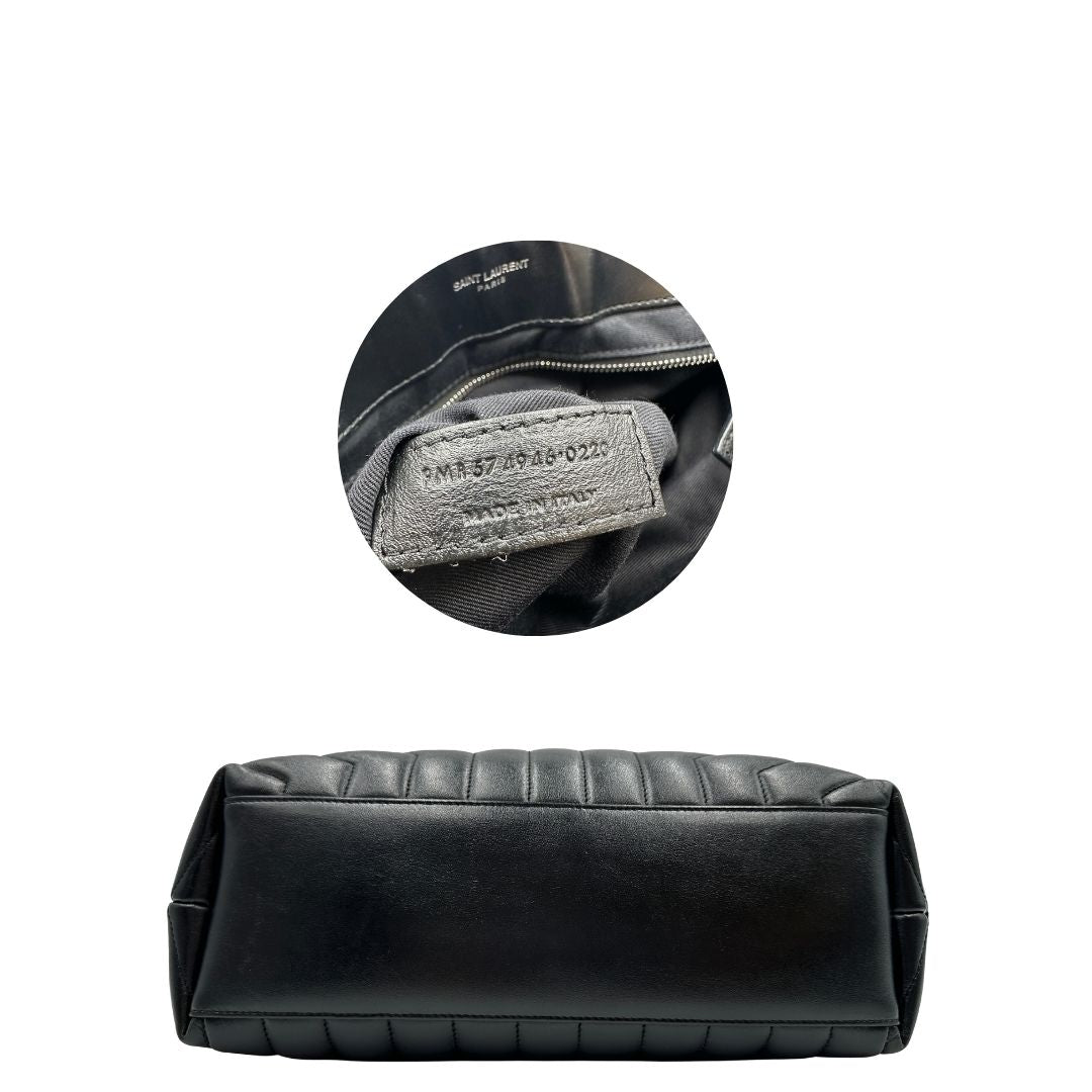 Borsa LouLou Media Saint Laurent nera