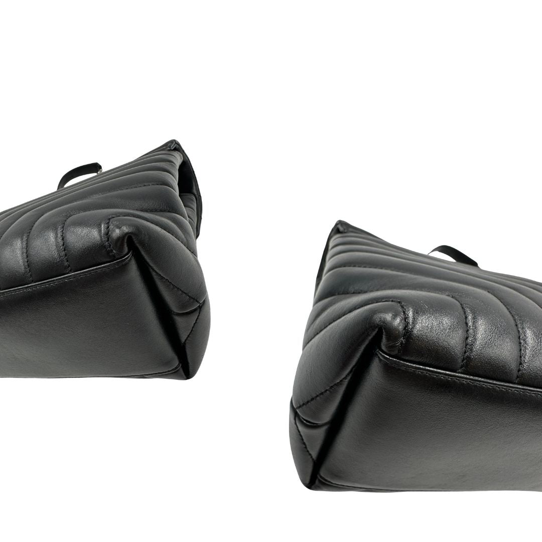 Borsa LouLou Media Saint Laurent nera