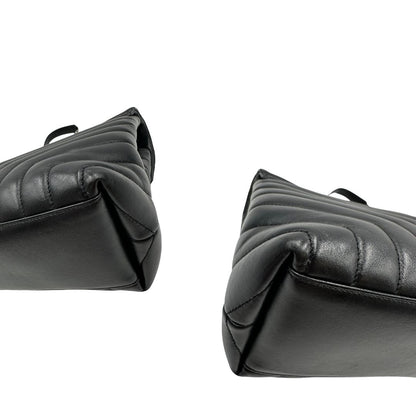 Borsa LouLou Media Saint Laurent nera