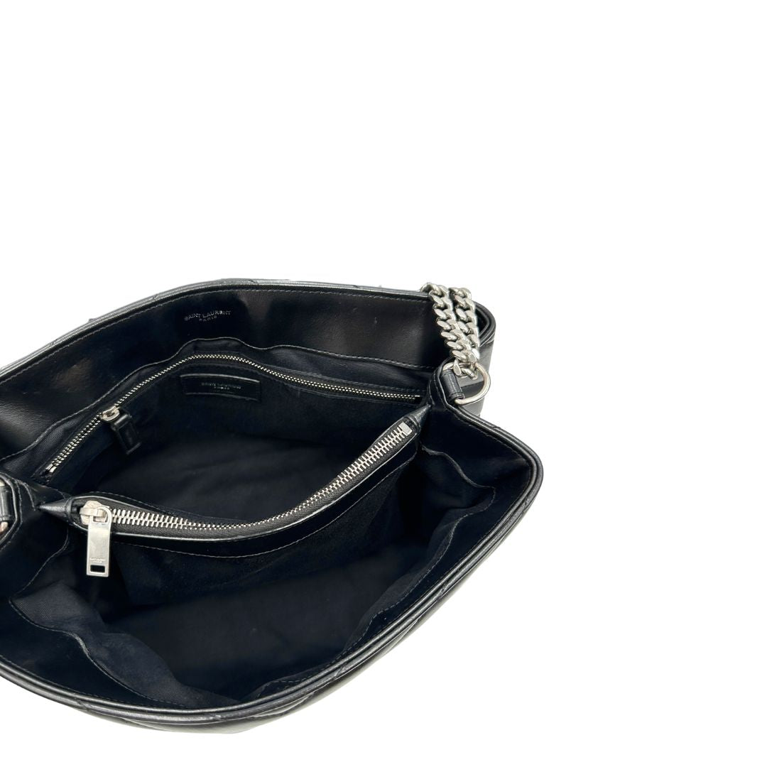 Borsa LouLou Media Saint Laurent nera