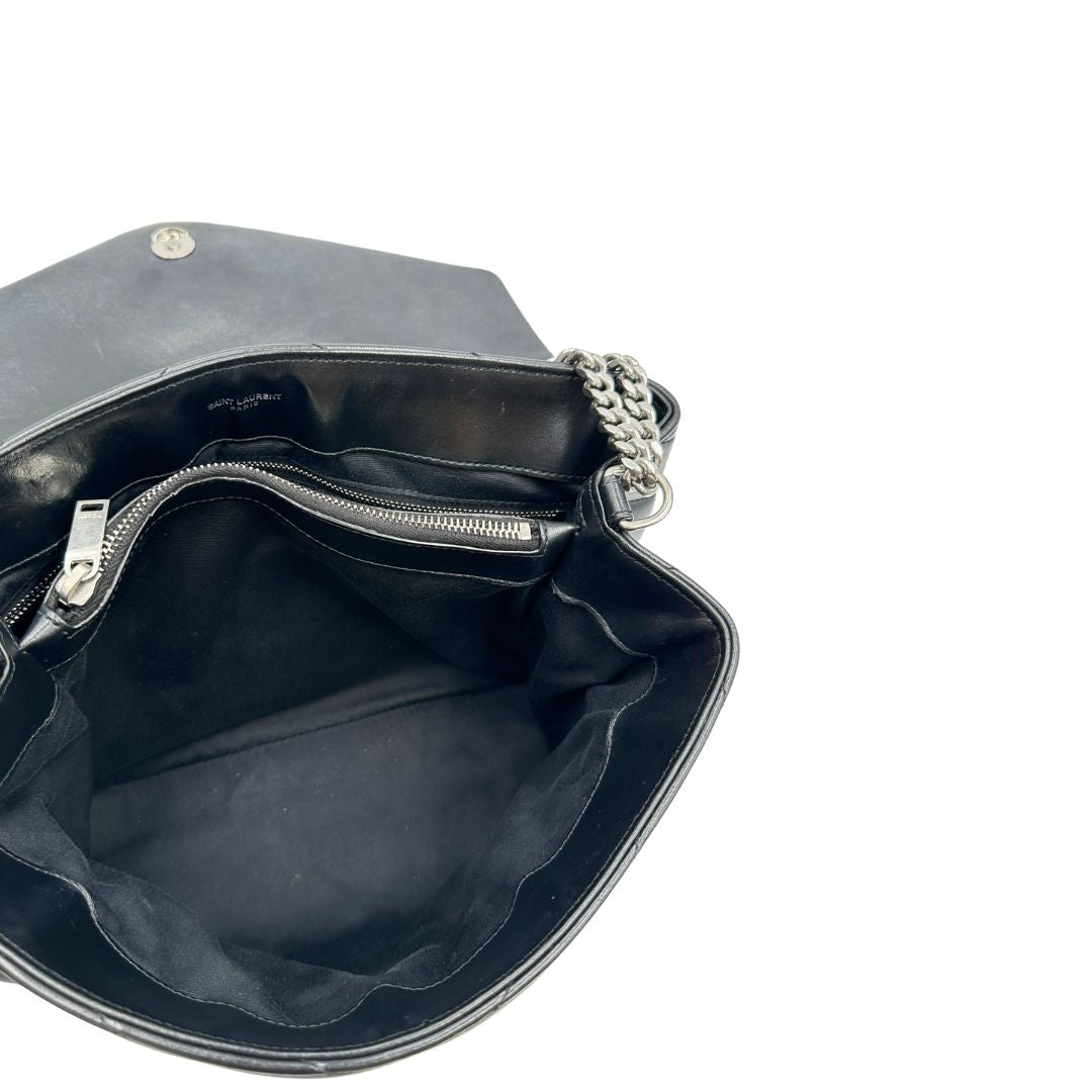 Borsa LouLou Media Saint Laurent nera