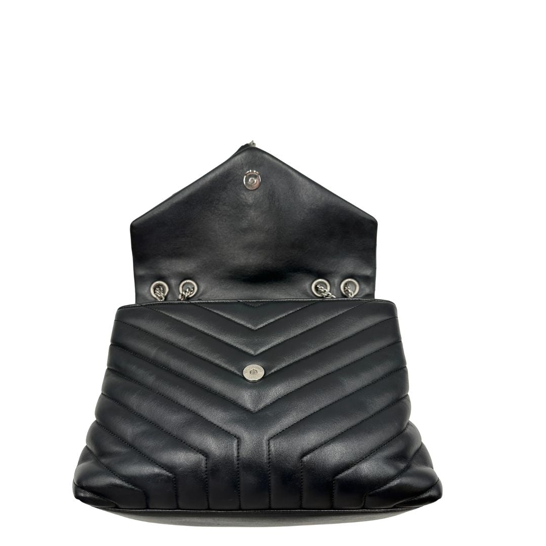 Borsa LouLou Media Saint Laurent nera