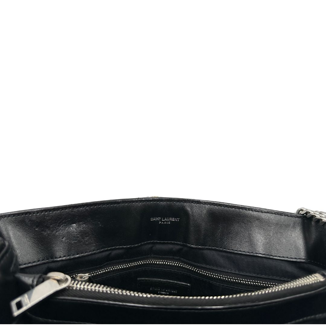 Borsa LouLou Media Saint Laurent nera