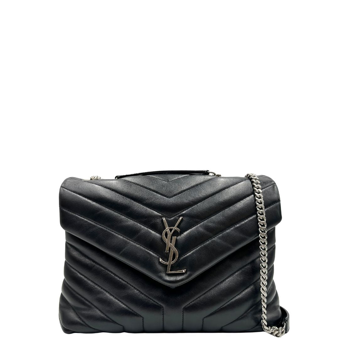 Borsa LouLou Media Saint Laurent nera