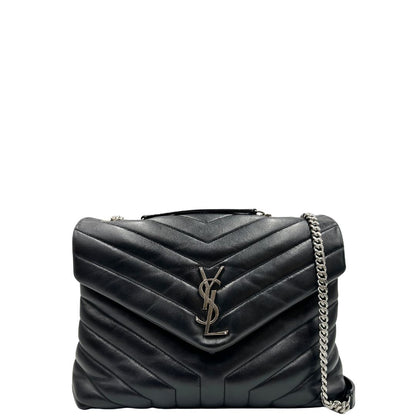 Borsa LouLou Media Saint Laurent nera