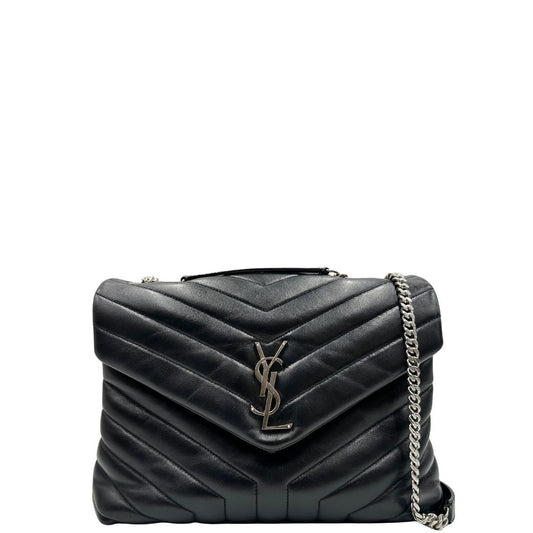 Borsa LouLou Media Saint Laurent nera