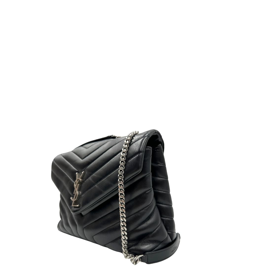 Borsa LouLou Media Saint Laurent nera