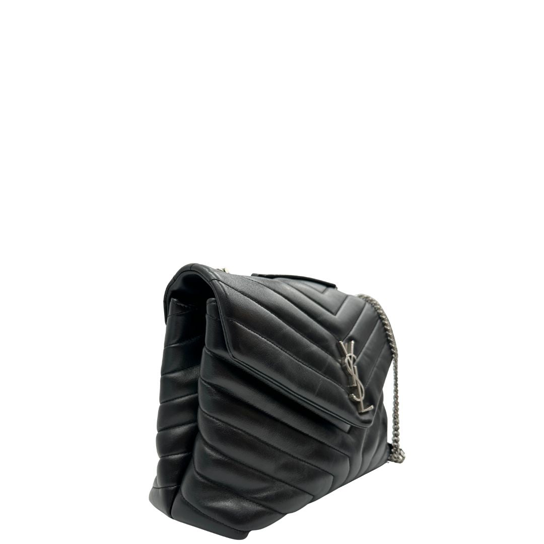 Borsa LouLou Media Saint Laurent nera