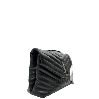 Borsa LouLou Media Saint Laurent nera