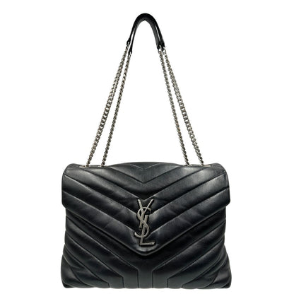Borsa LouLou Media Saint Laurent nera