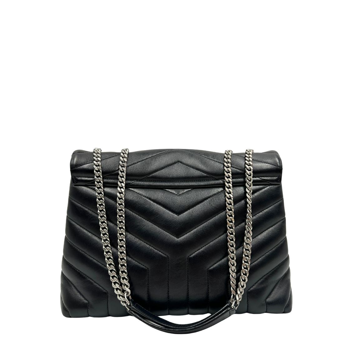 Borsa LouLou Media Saint Laurent nera