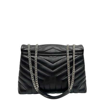 Borsa LouLou Media Saint Laurent nera