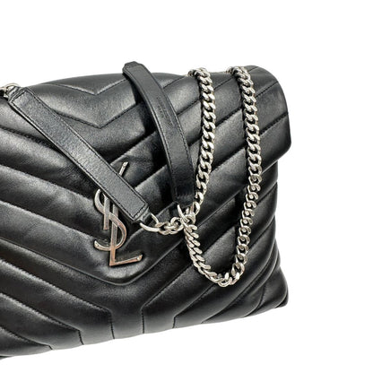 Borsa LouLou Media Saint Laurent nera