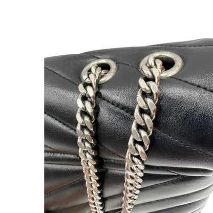 Borsa LouLou Media Saint Laurent nera