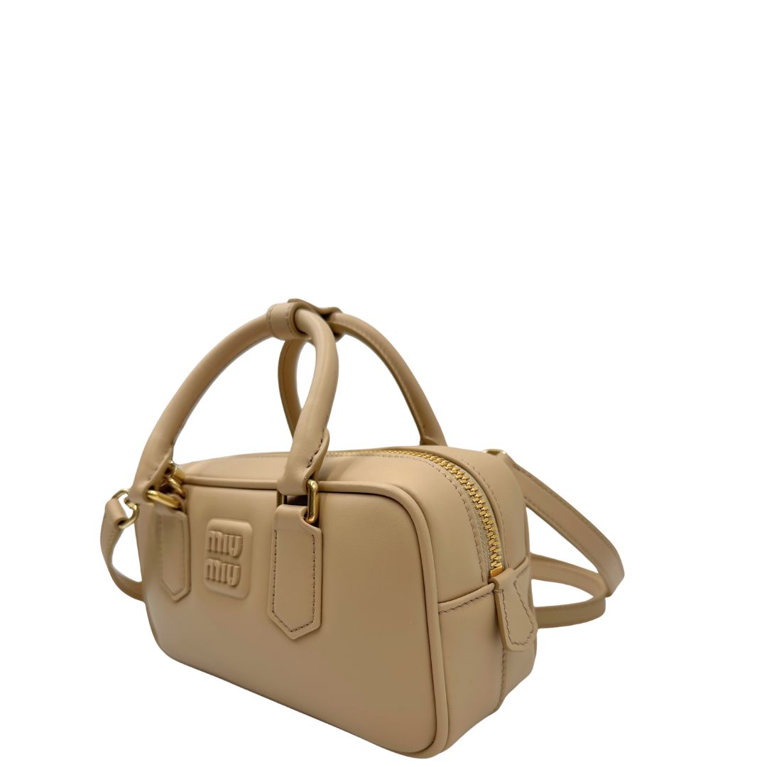 Borsa Miu Miu Arcadie regular sabbia