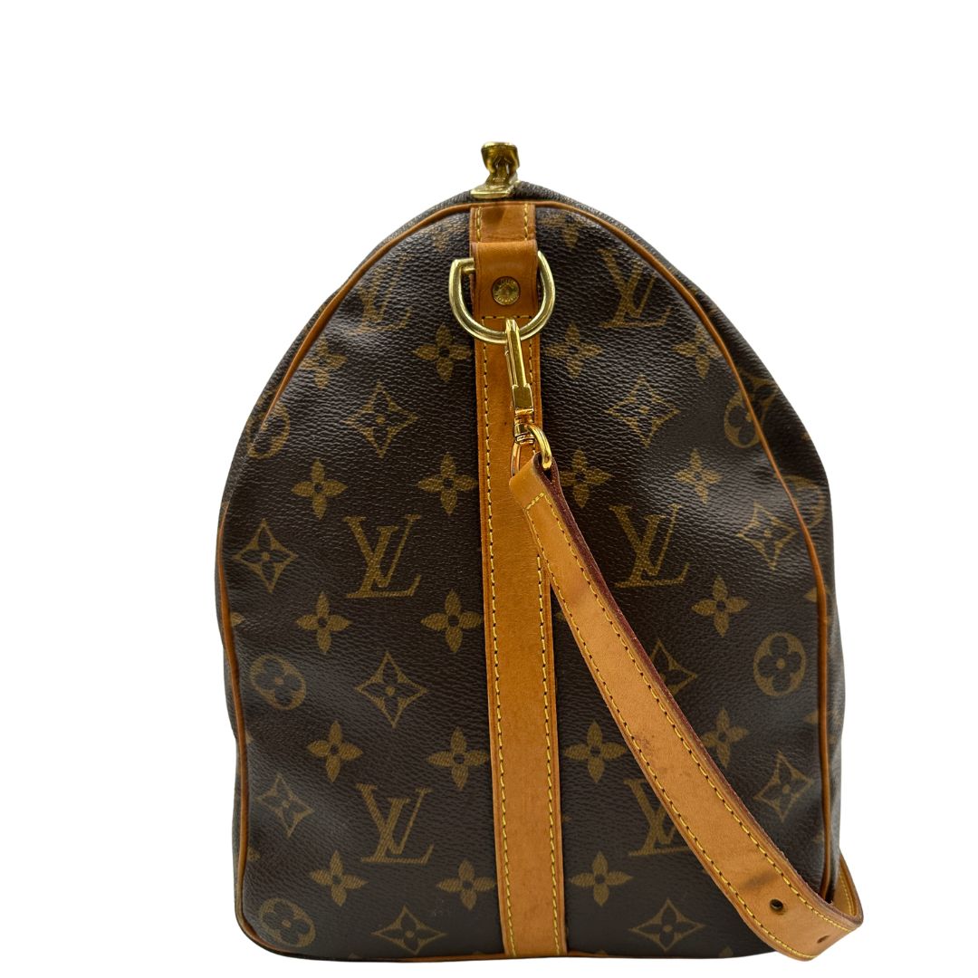 lato  Speedy Louis Vuitton in canvas marrone, di lusso, originale, ottime condizioni, usata 