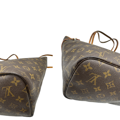 Angoli, Louis Vuitton Neverfull nella versione MM in canvas monogram. Indossabile a spalla. Originale, usata, di lusso, in ottime condizioni.