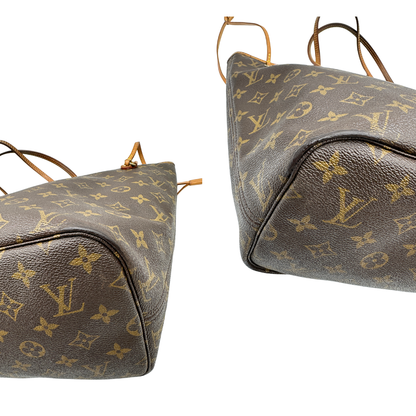 Angoli, Louis Vuitton Neverfull nella versione MM in canvas monogram. Indossabile a spalla. Originale, usata, di lusso, in ottime condizioni.