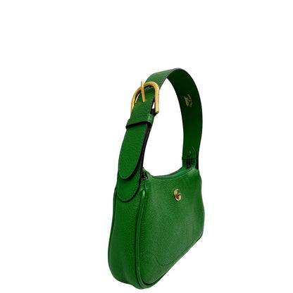 lato  Borsa Gucci Aphrodite mini in pelle verde, di lusso, originale, ottime condizioni, usata 