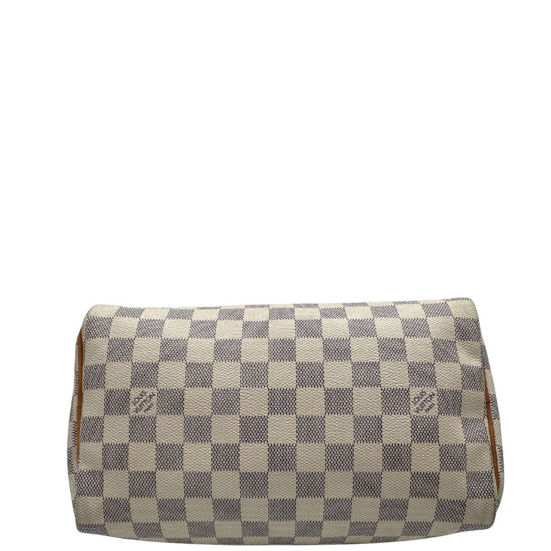 base Borsa LV Speedy 25 in canvas damier azur 