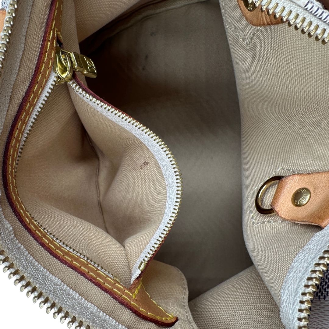 interno Borsa LV Speedy 25 in canvas damier azur 