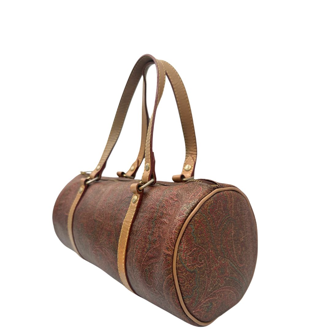 lato  Bauletto Etro in canvas caratterrizato dalla trama Paisley 