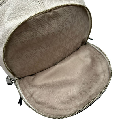interno Zaino Michael Kors in pelle bianca e nera