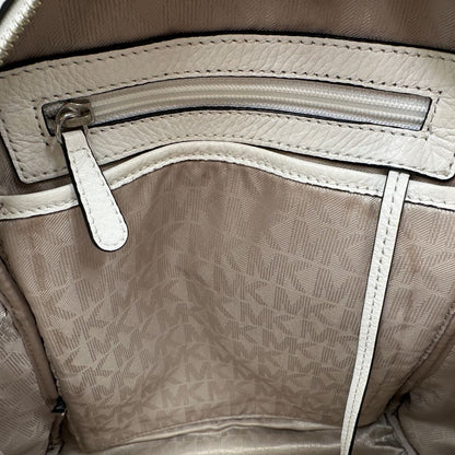 interno Zaino Michael Kors in pelle bianca e nera