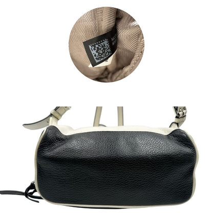 base  Zaino Michael Kors in pelle bianca e nera