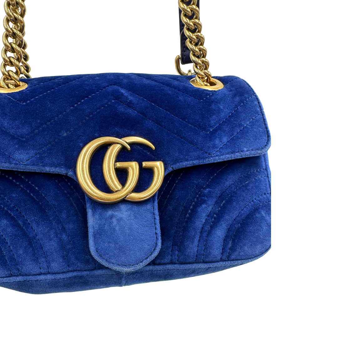 Borsa Gucci Marmont velvet misura piccola