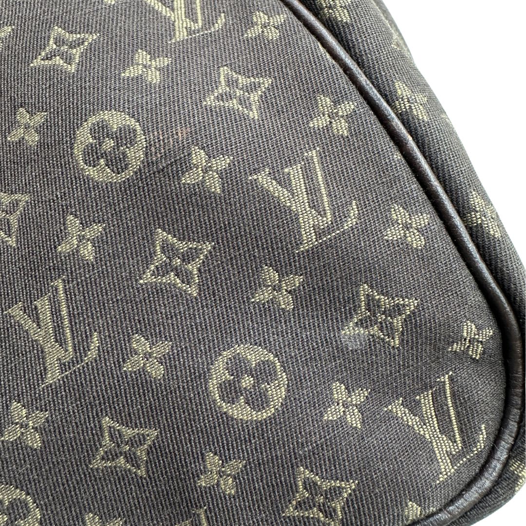 Bauletto Speedy 30 LV in tessuto con monogram mini lin 