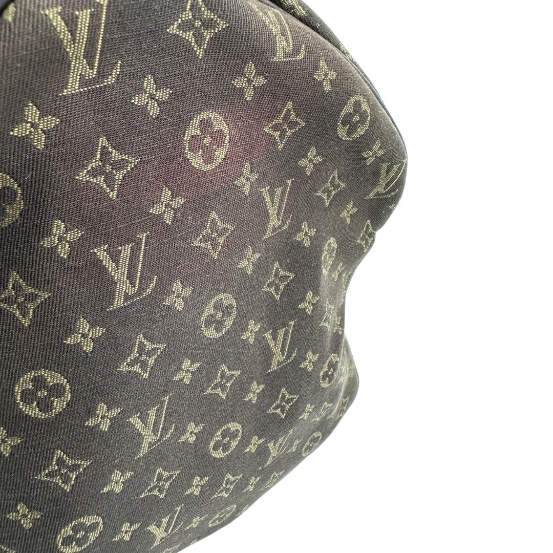 Bauletto Speedy 30 LV in tessuto con monogram mini lin