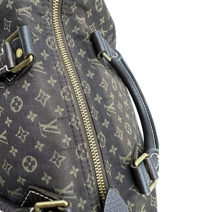 Bauletto Speedy 30 LV in tessuto con monogram mini lin