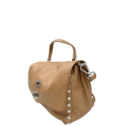 lato Postina in pelle beige nella misura S 