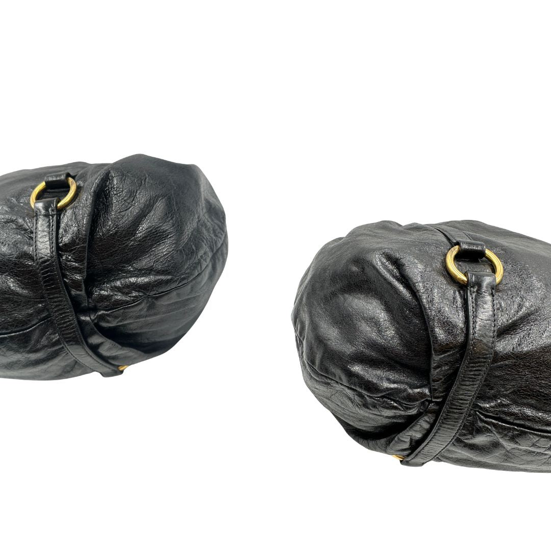 angoli  Borsa Miu Miu realizzata in morbida pelle 