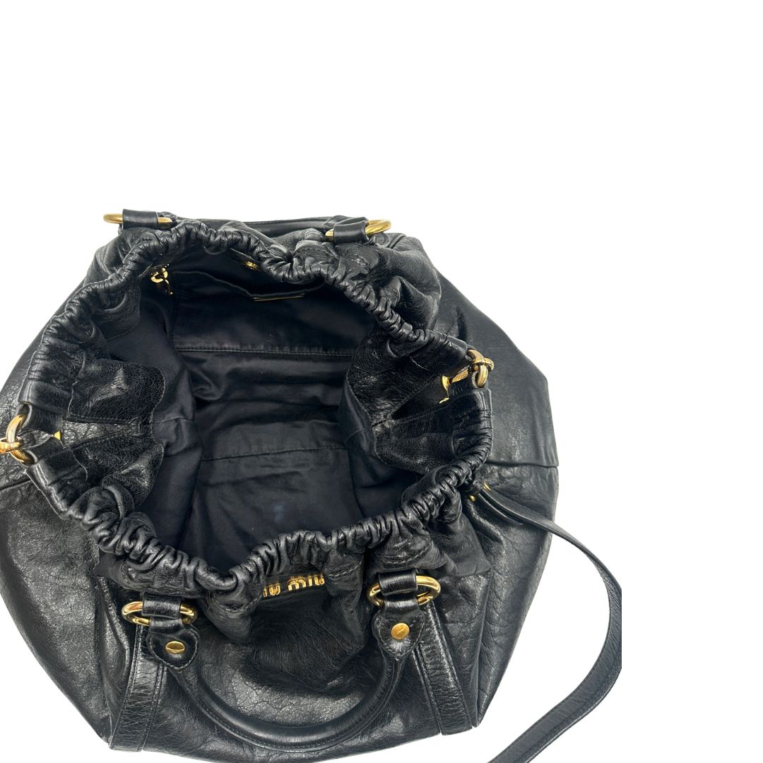 interno  Borsa Miu Miu realizzata in morbida pelle 