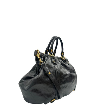 lato  Borsa Miu Miu realizzata in morbida pelle 