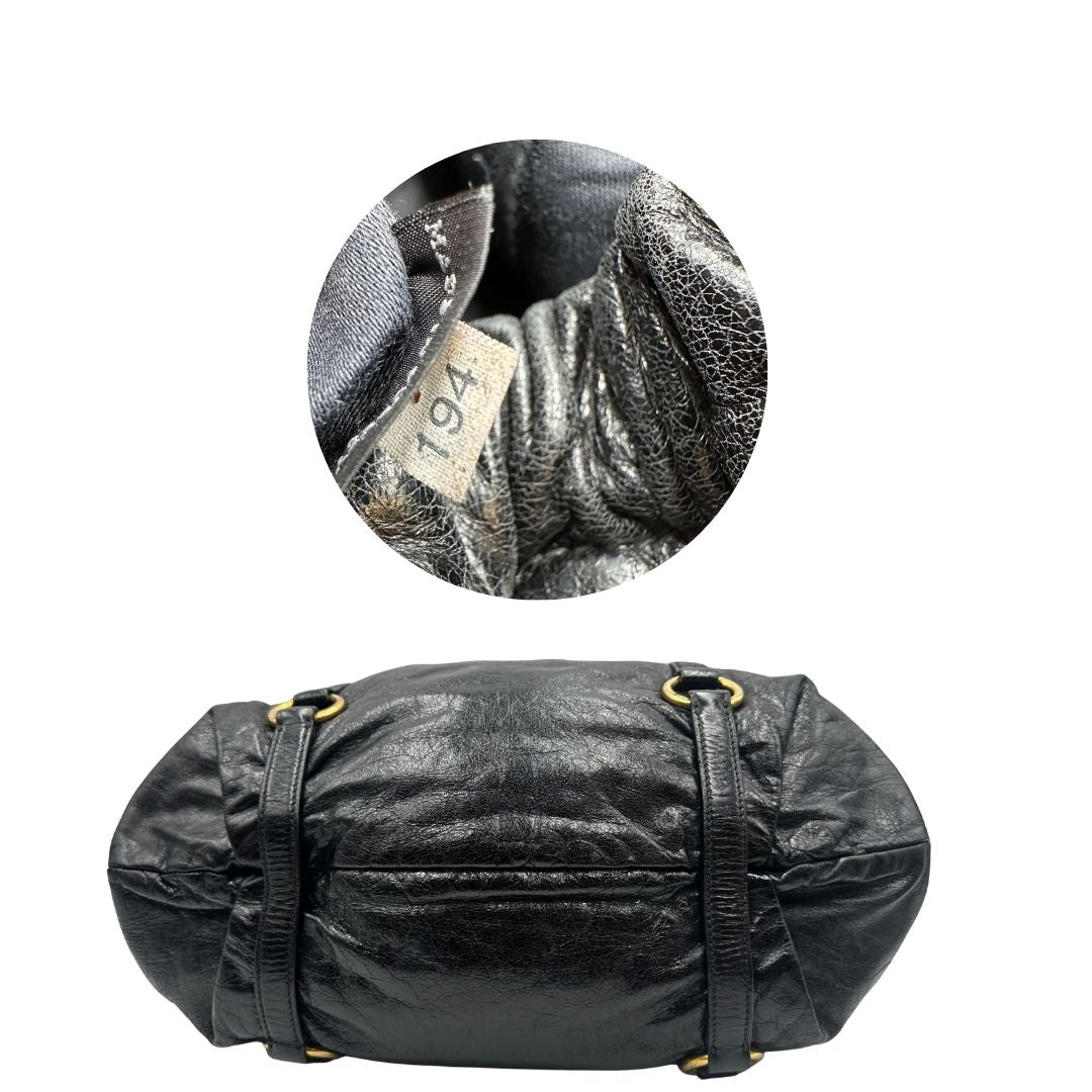 base  Borsa Miu Miu realizzata in morbida pelle
