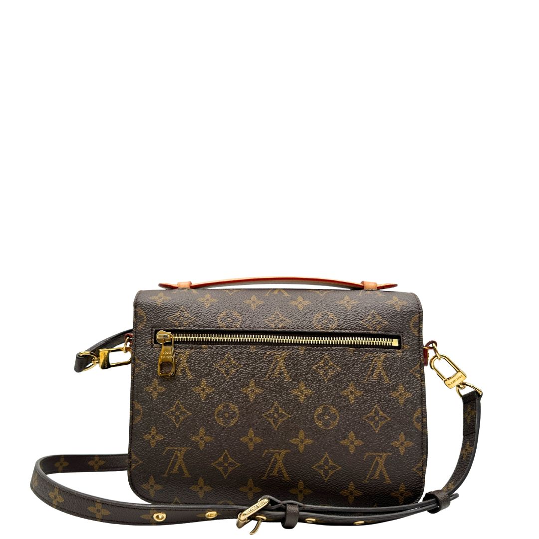 retro Borsa LV in canvas monogrammato marrone 