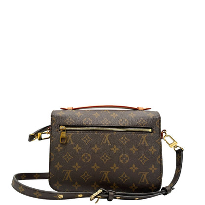 retro Borsa LV in canvas monogrammato marrone 