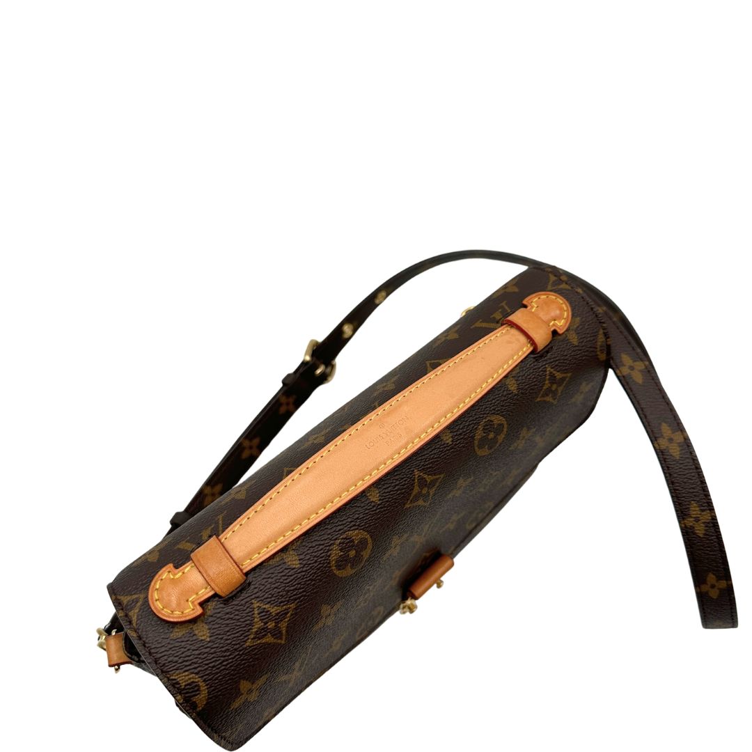 manico Borsa LV in canvas monogrammato marrone 