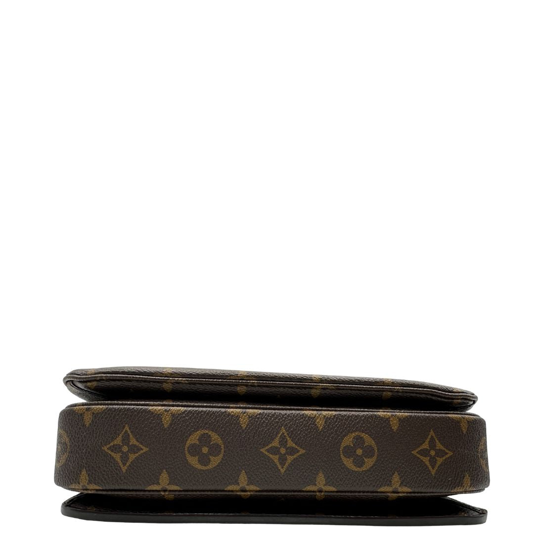 base Borsa LV in canvas monogrammato marrone 