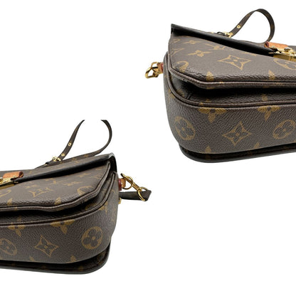 angoli Borsa LV in canvas monogrammato marrone 