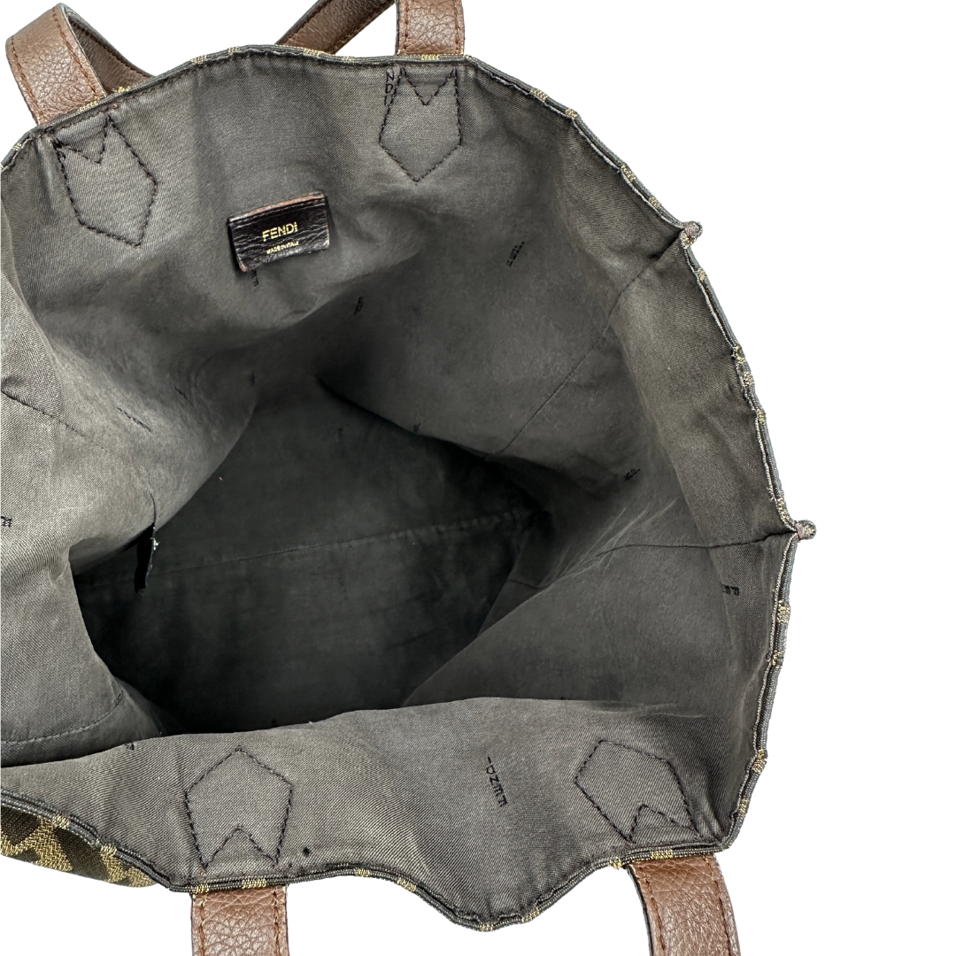 Sac Plat Fendi Zucca tabacco