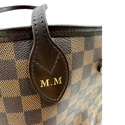 Neverfull MM Damier Ébène personalizzata