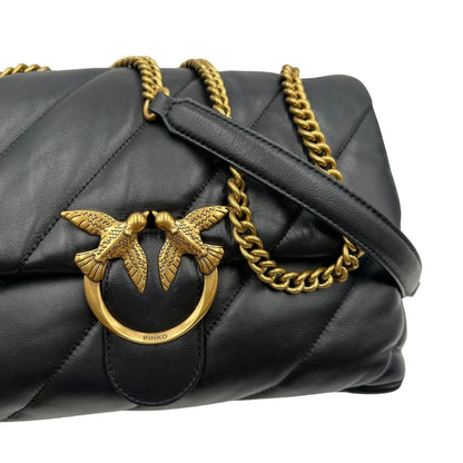  Borsa Pinko in pelle nera trapuntata 
