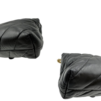angoli Borsa Pinko in pelle nera trapuntata 
