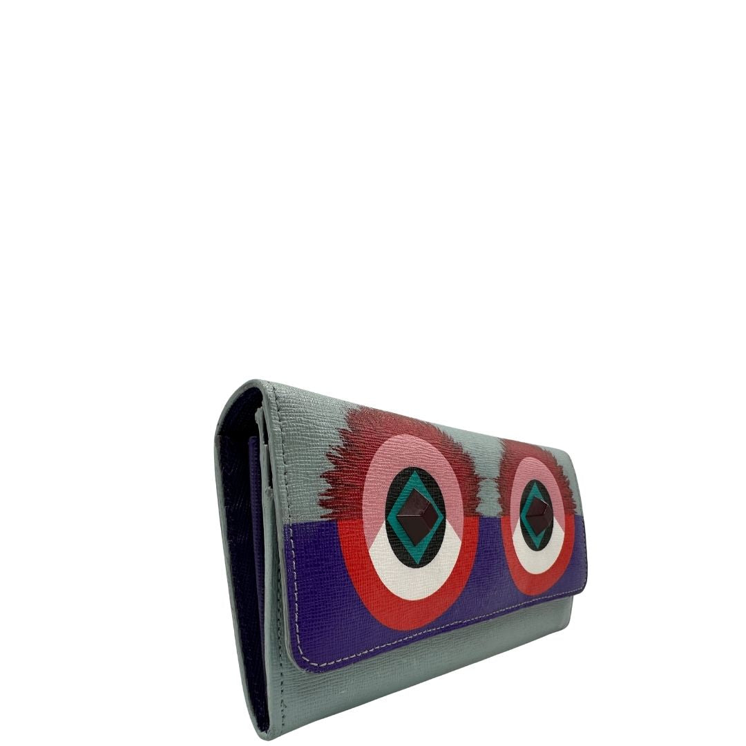 Portafoglio Fendi Monster Eye Continental
