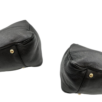 Borsa Gucci in pelle nera GG con dettagli Web verdi e rossi